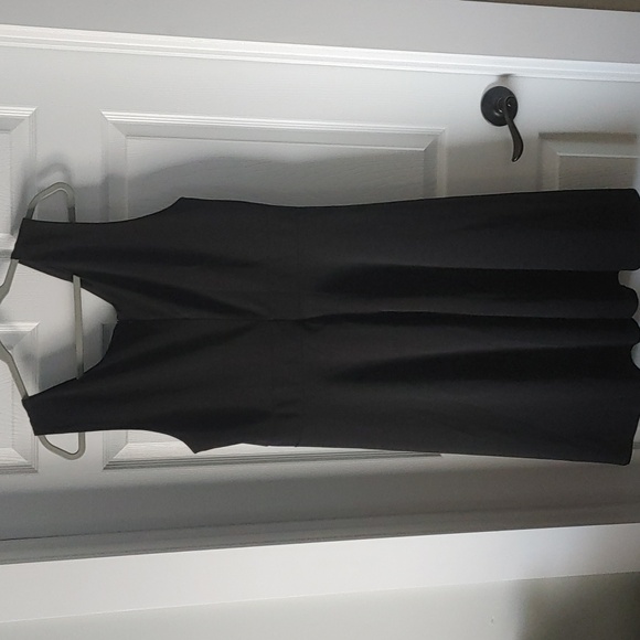 Grace Karin Classic Black V-Neck Sleeveless Midi Dress sz 20W Fit & Flare Plus - Picture 5 of 6